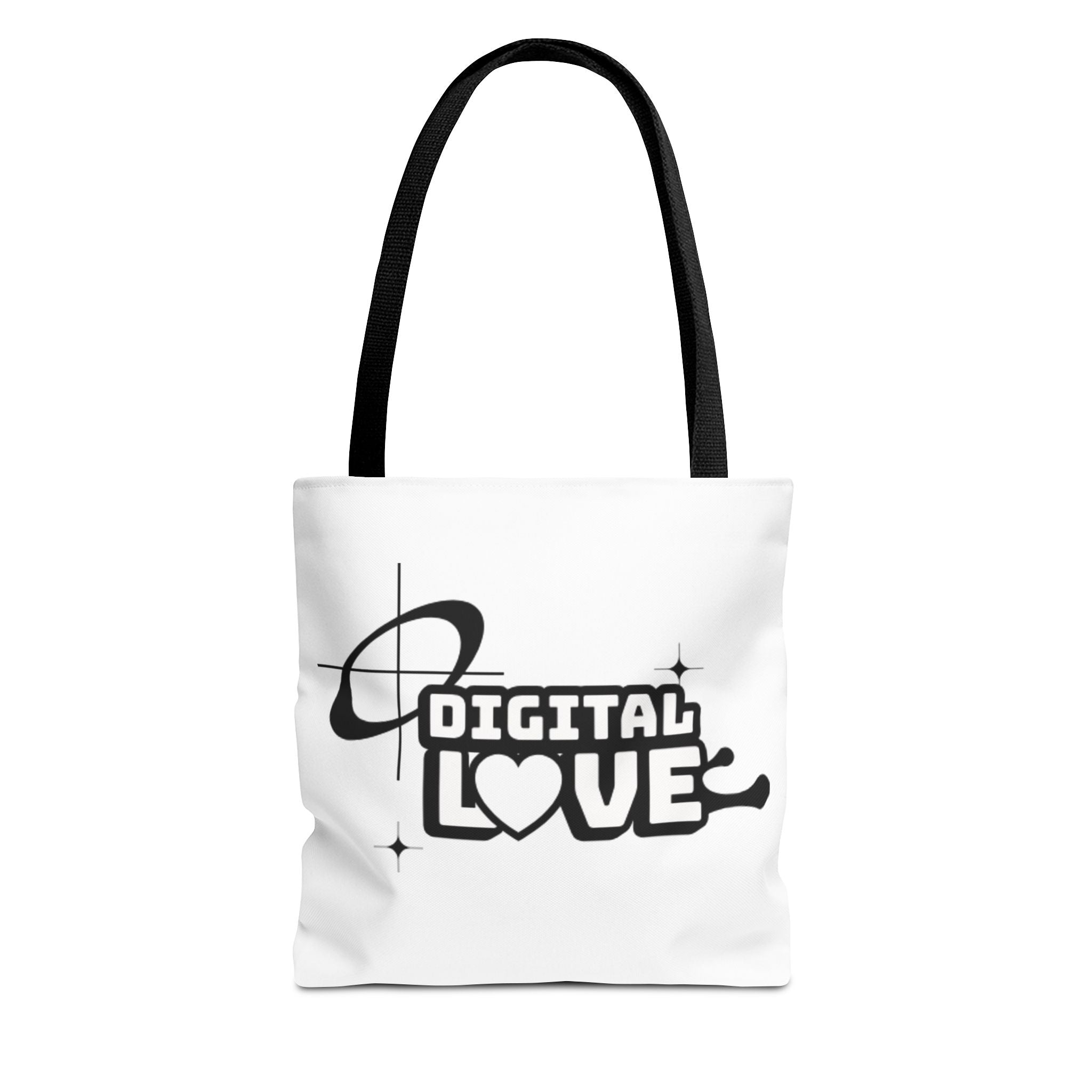Digital Love Tote Bag, Stylish Eco-Friendly Canvas Bag, Perfect for Everyday Use, Gifts for Valentine’s Day, Shopping, or Beach Trips