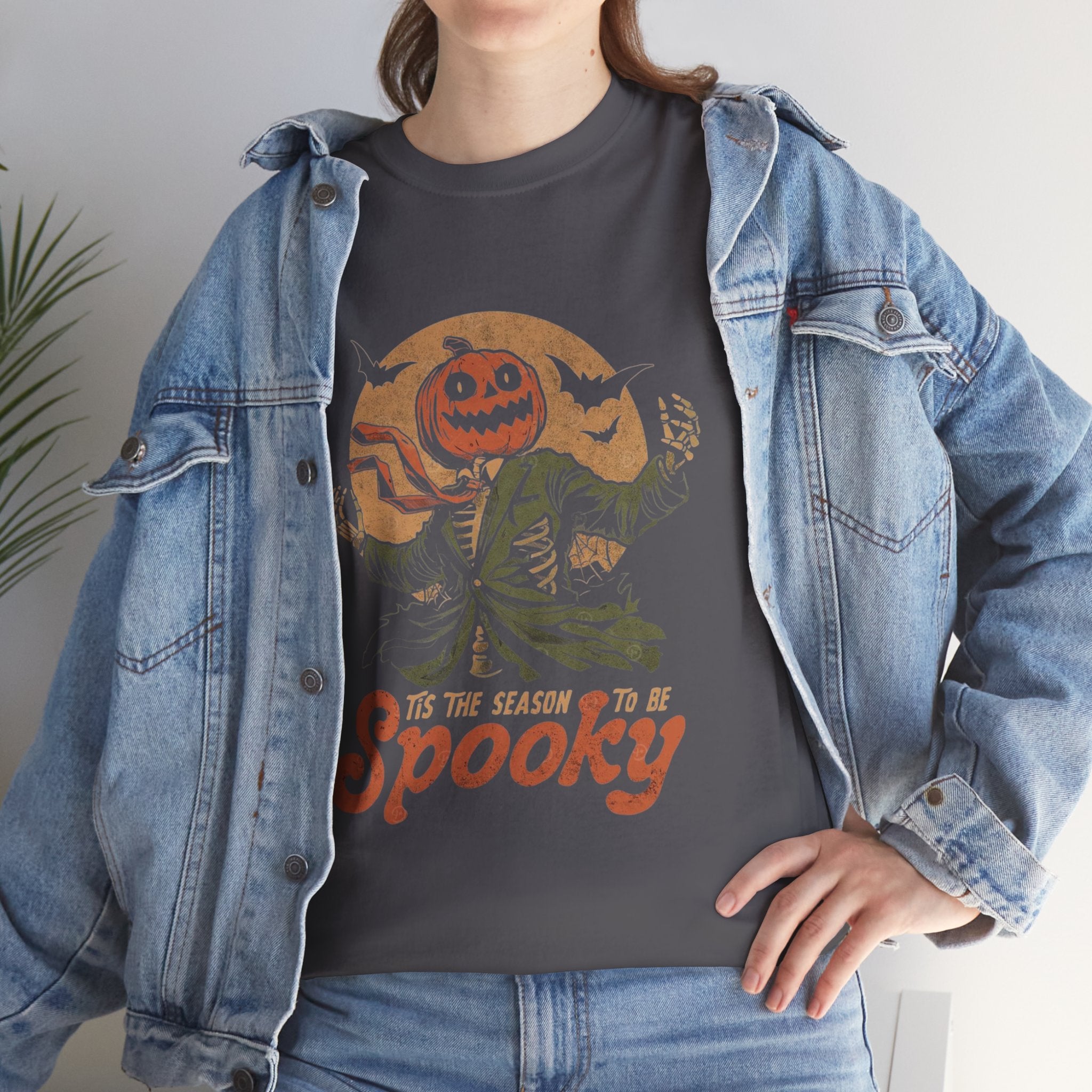 Spooky Halloween Unisex Tee, Fall Shirt, Pumpkin Graphic Tee, Halloween Costume, Seasonal Clothing