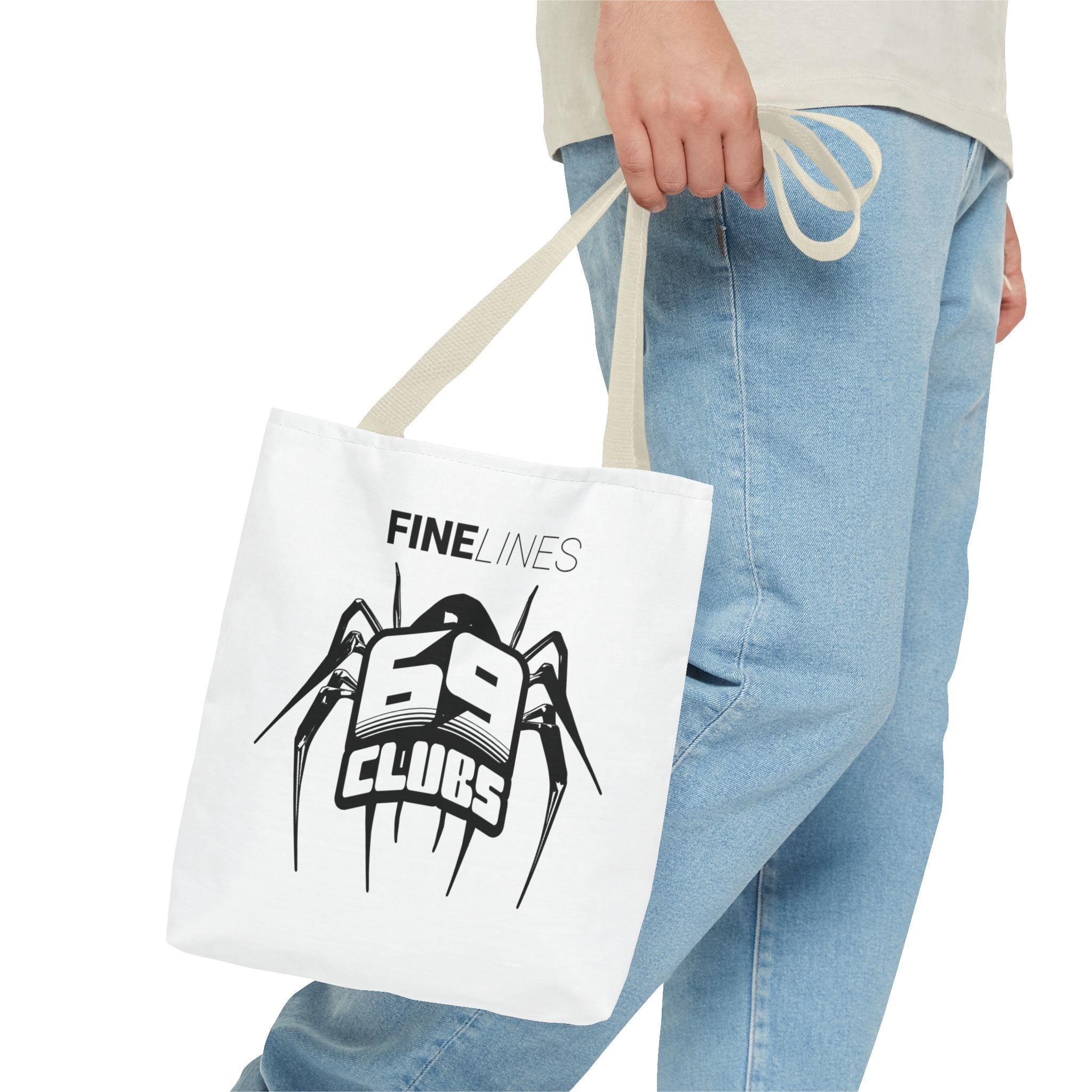 Stylish Tote Bag with 69 Clubs Design, Perfect for Everyday Use, Beach, Shopping, School, and Gifting