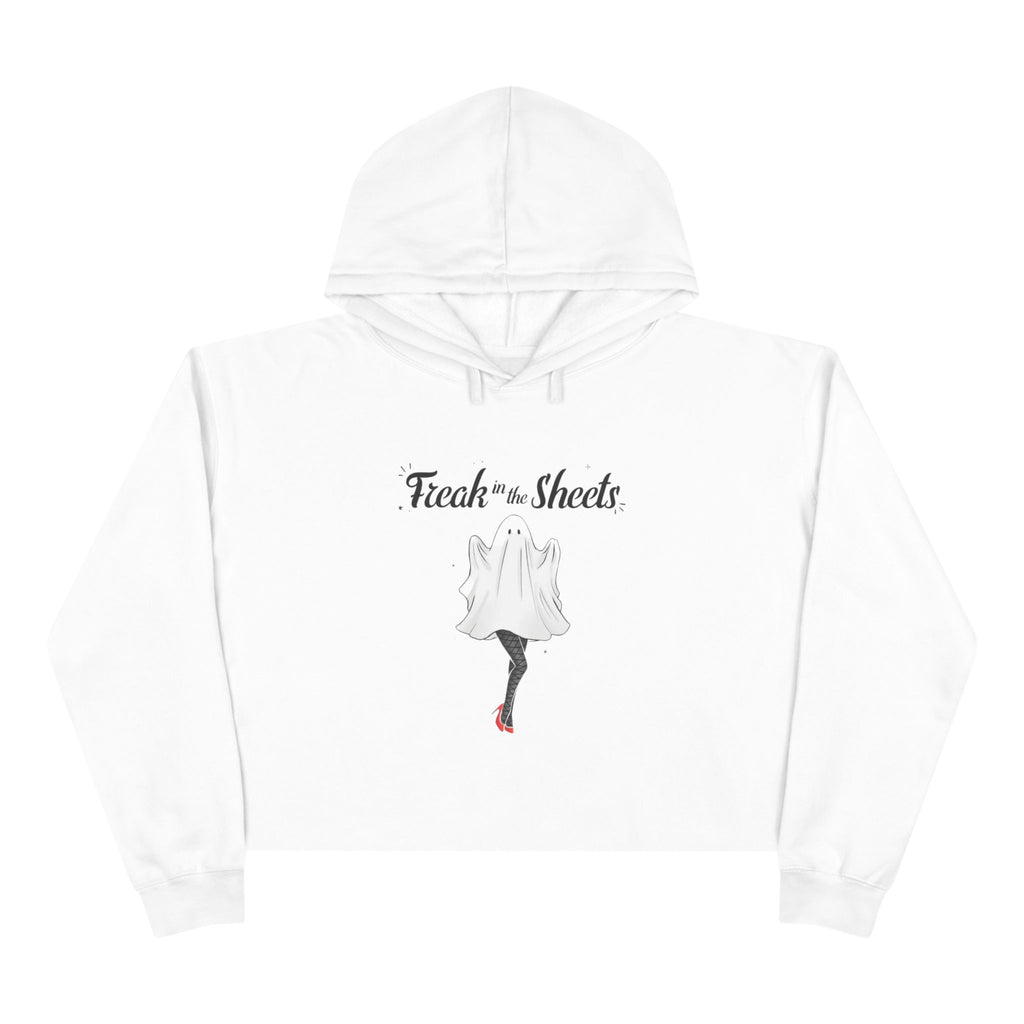Freak in the Sheets Crop Hoodie, Funny Hoodie, Gift for Her, Casual Wear, Trendy Fashion, Street Style