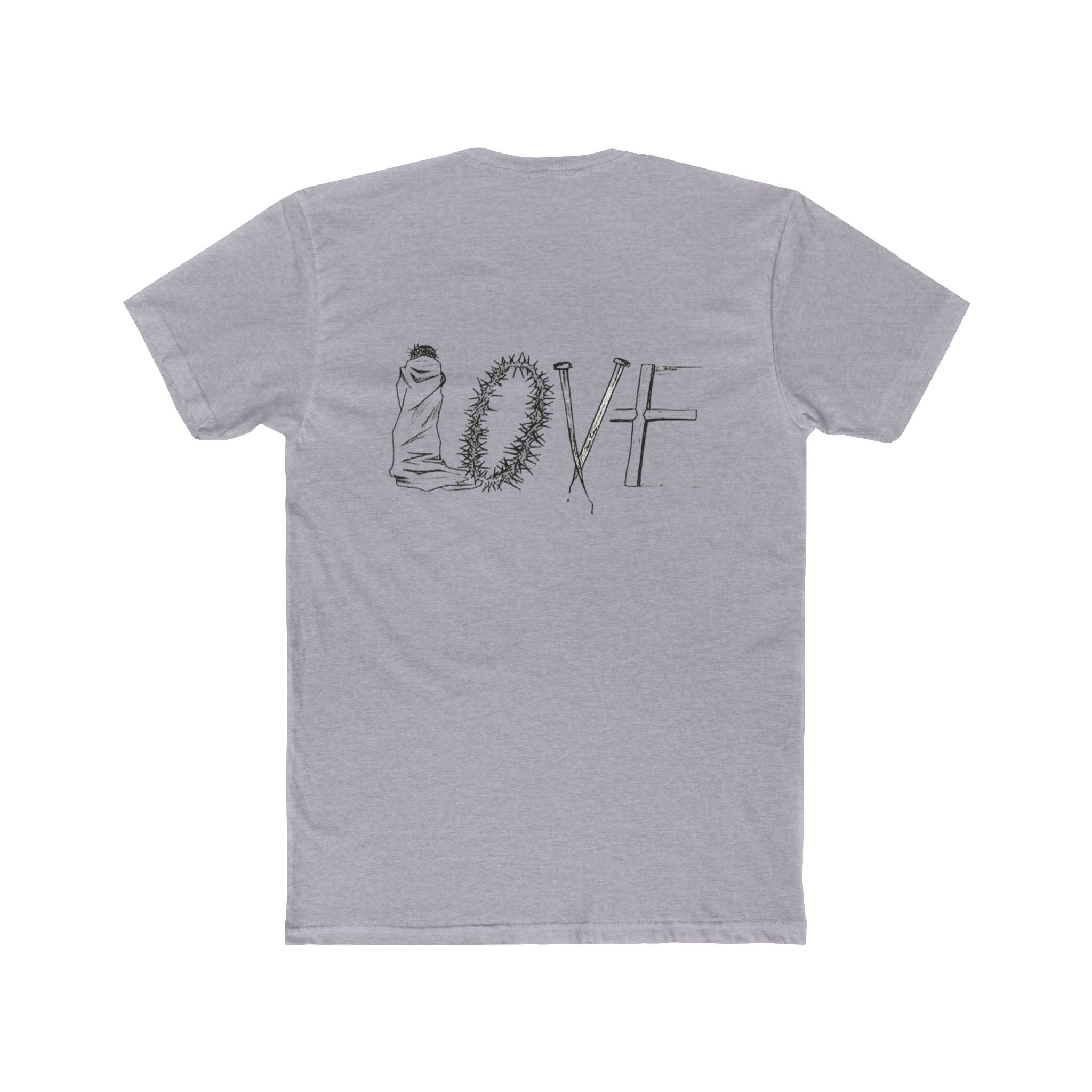 Love Graphic Unisex Cotton Crew Tee, Casual Wear, Gift for Him or Her, Valentine’s Day, Everyday Comfort, Positive Vibes, Trendy Style