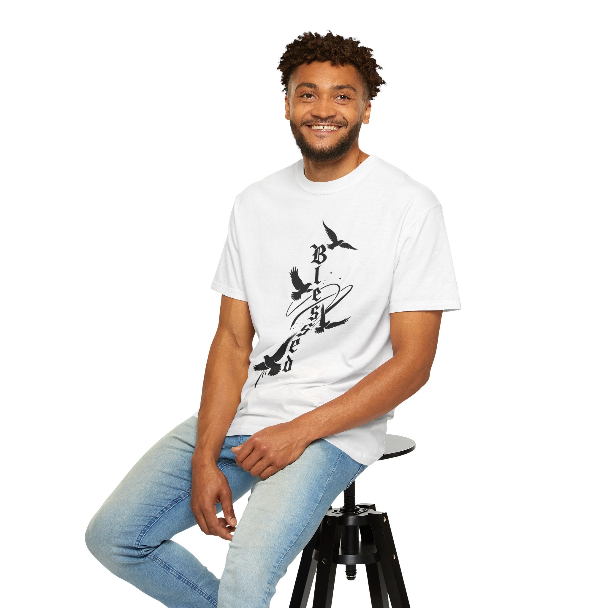 Blessed Unisex Garment-Dyed T-Shirt | Bird Graphic Tee | Casual Wear, Everyday Style, Gift for Friends, Inspirational Fashion, [...]