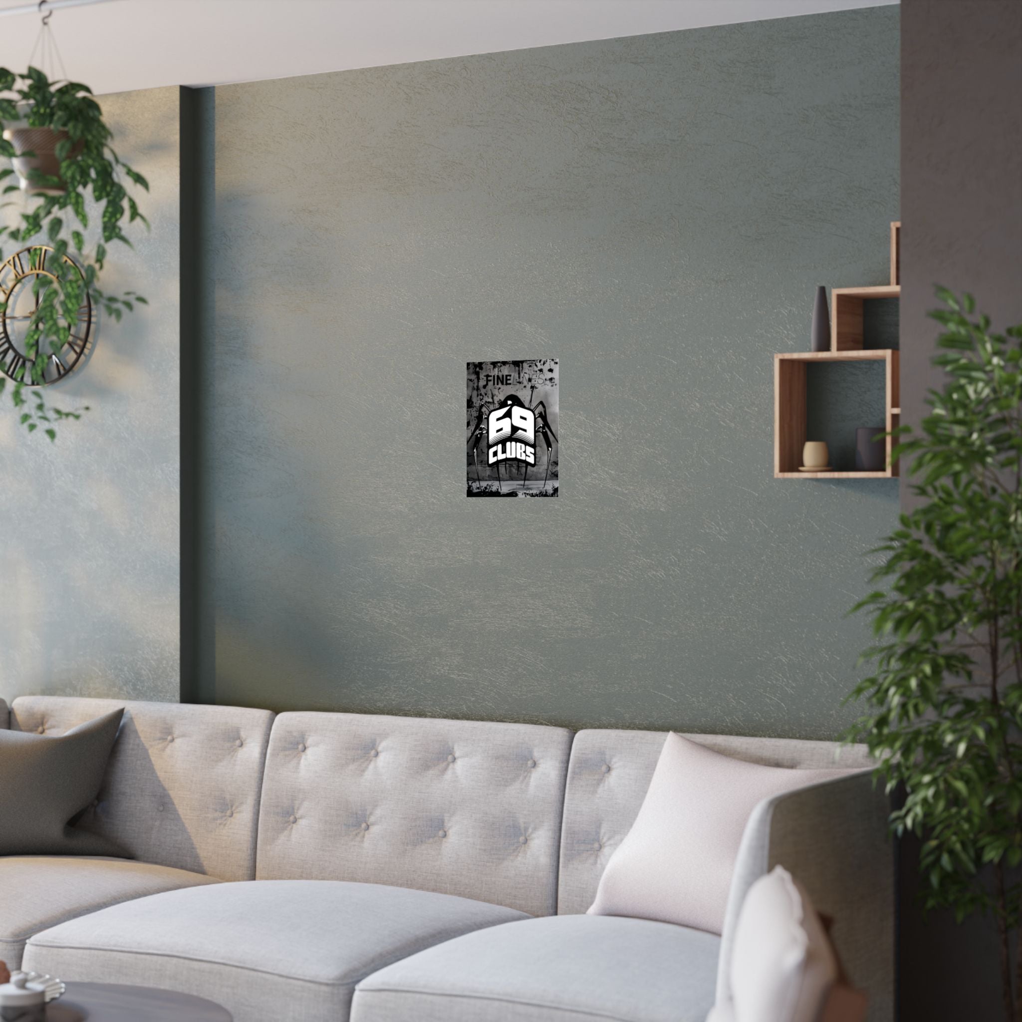 Grunge Art Poster, Urban Wall Decor, Alternative Room Aesthetic, Unique Gift for Teens, Music Lovers, Fine Lines Artwork