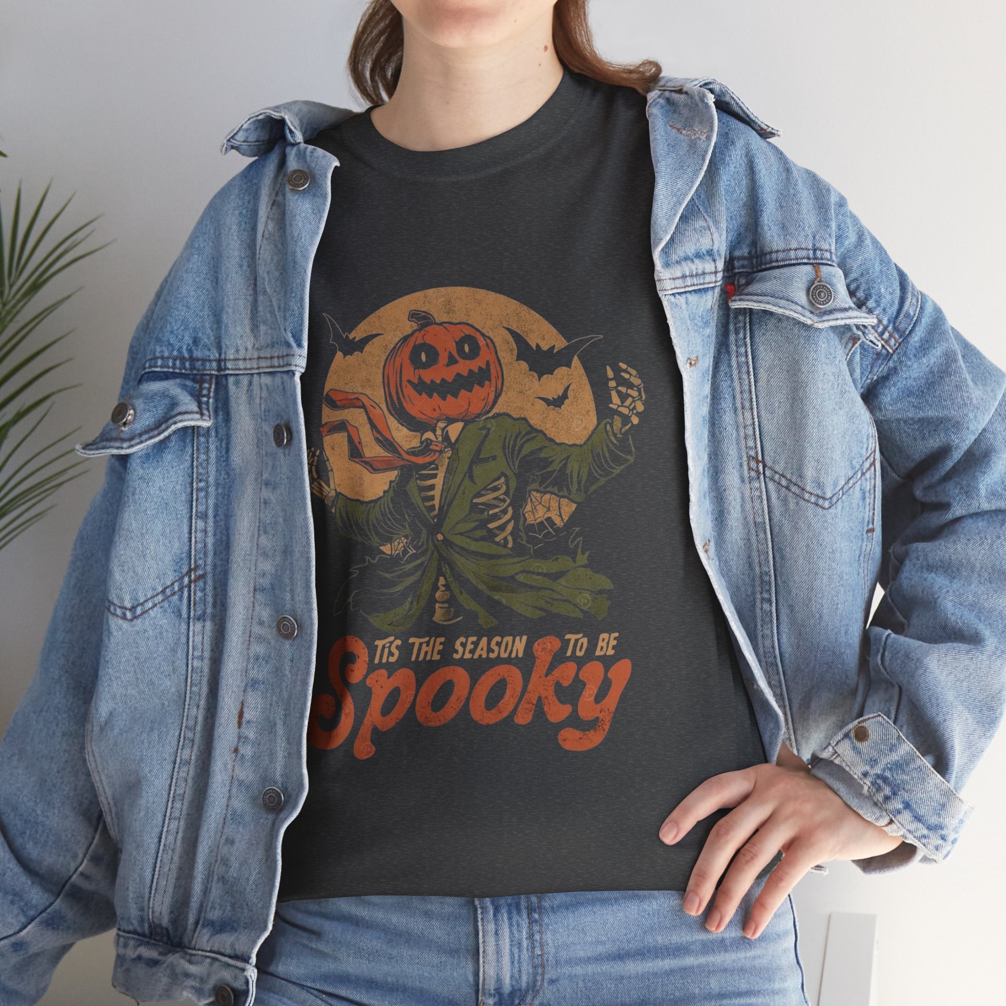 Spooky Halloween Unisex Tee, Fall Shirt, Pumpkin Graphic Tee, Halloween Costume, Seasonal Clothing