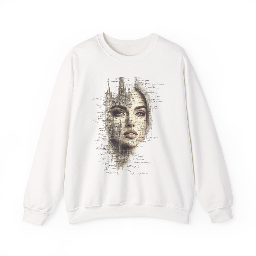 Artistic Unisex Crewneck Sweatshirt, Bohemian Style, Gift for Art Lovers, Cozy Everyday Wear, Perfect for Fall