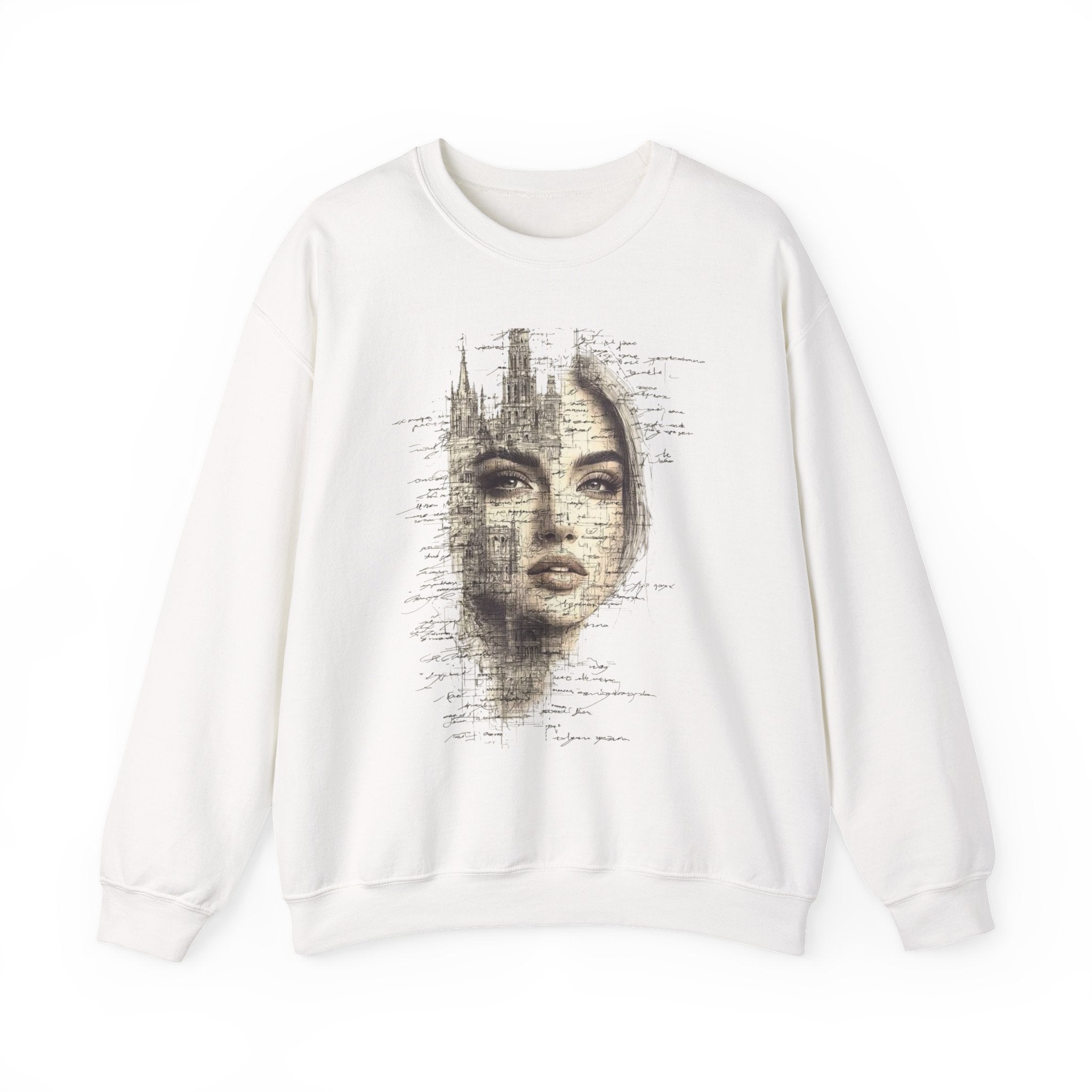 Artistic Unisex Crewneck Sweatshirt, Bohemian Style, Gift for Art Lovers, Cozy Everyday Wear, Perfect for Fall