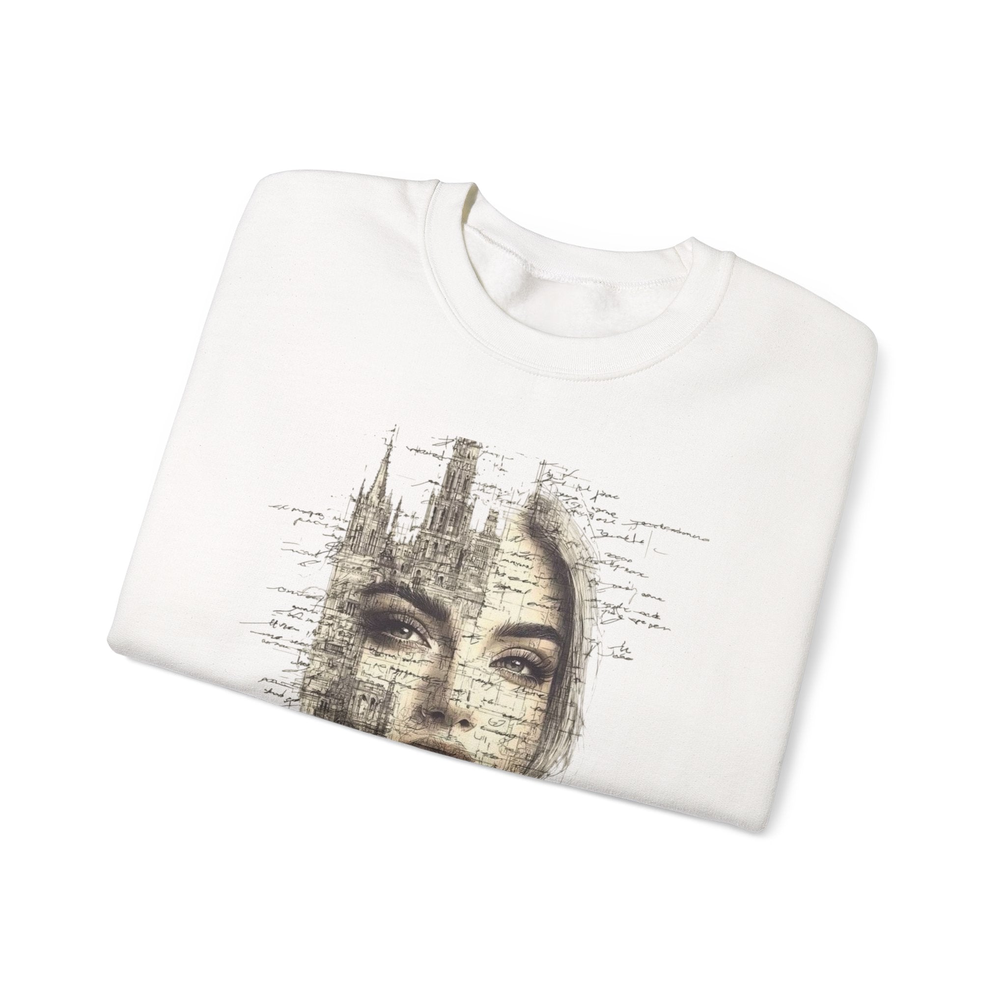 Artistic Unisex Crewneck Sweatshirt, Bohemian Style, Gift for Art Lovers, Cozy Everyday Wear, Perfect for Fall