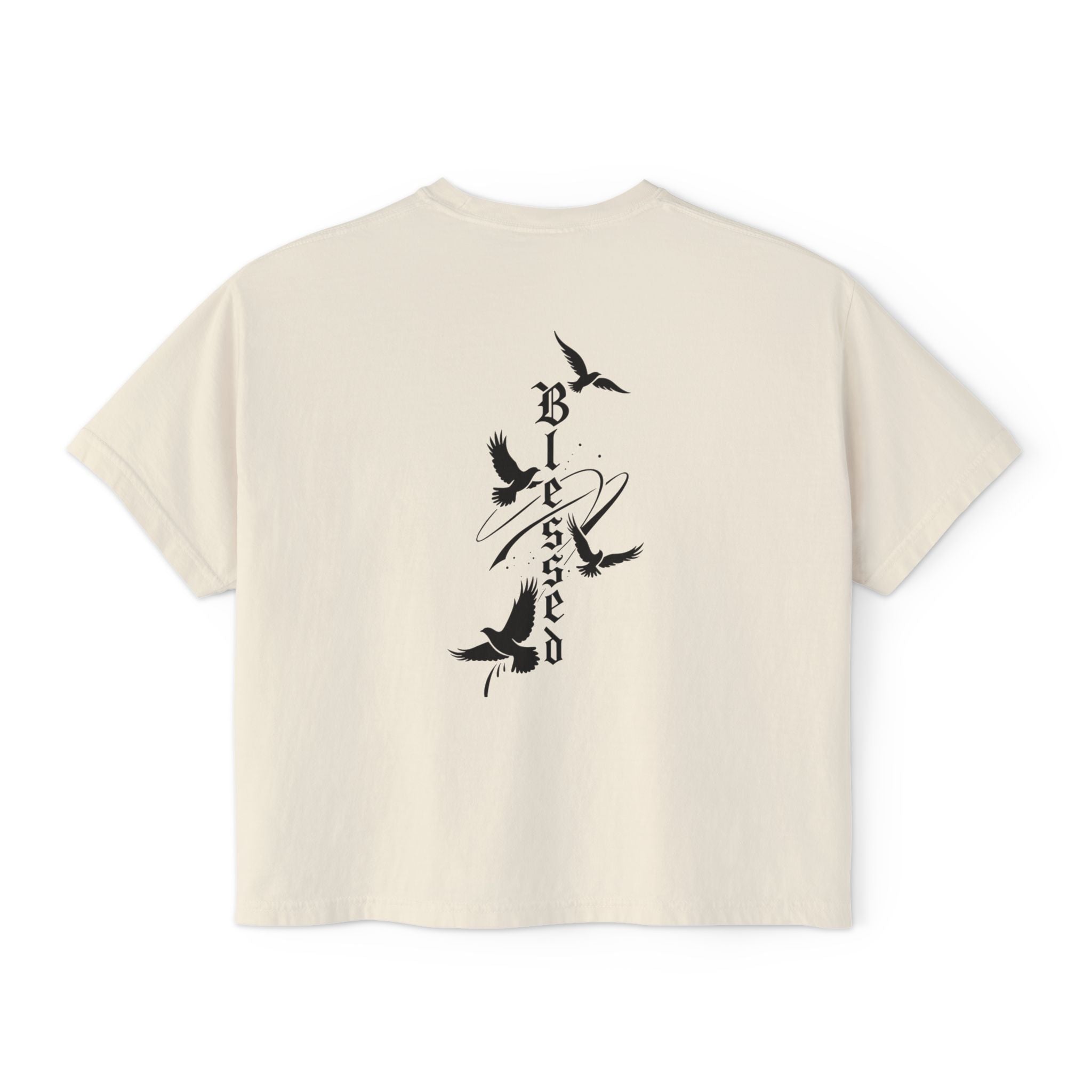 Trendy Women's Boxy Tee - 'Error' and 'Blessed' Graphic Tees for Casual Style, Gift, Everyday Wear, Self-Expression, Art Lover T-Shirt