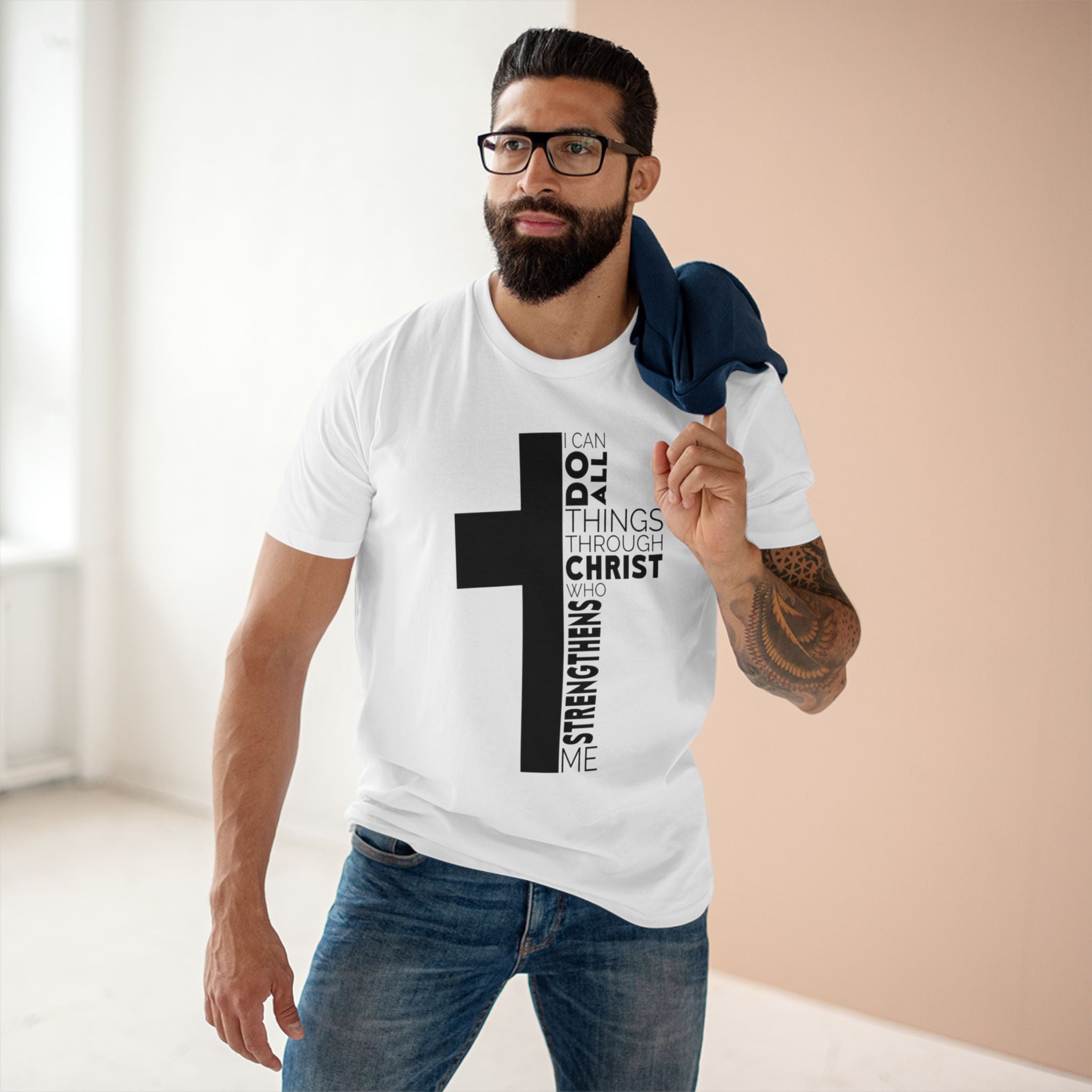 Faith-Inspired Adult Staple Tee, Christian T-Shirt, Inspirational Shirt, Religious Apparel, Motivational Gift, Everyday Wear