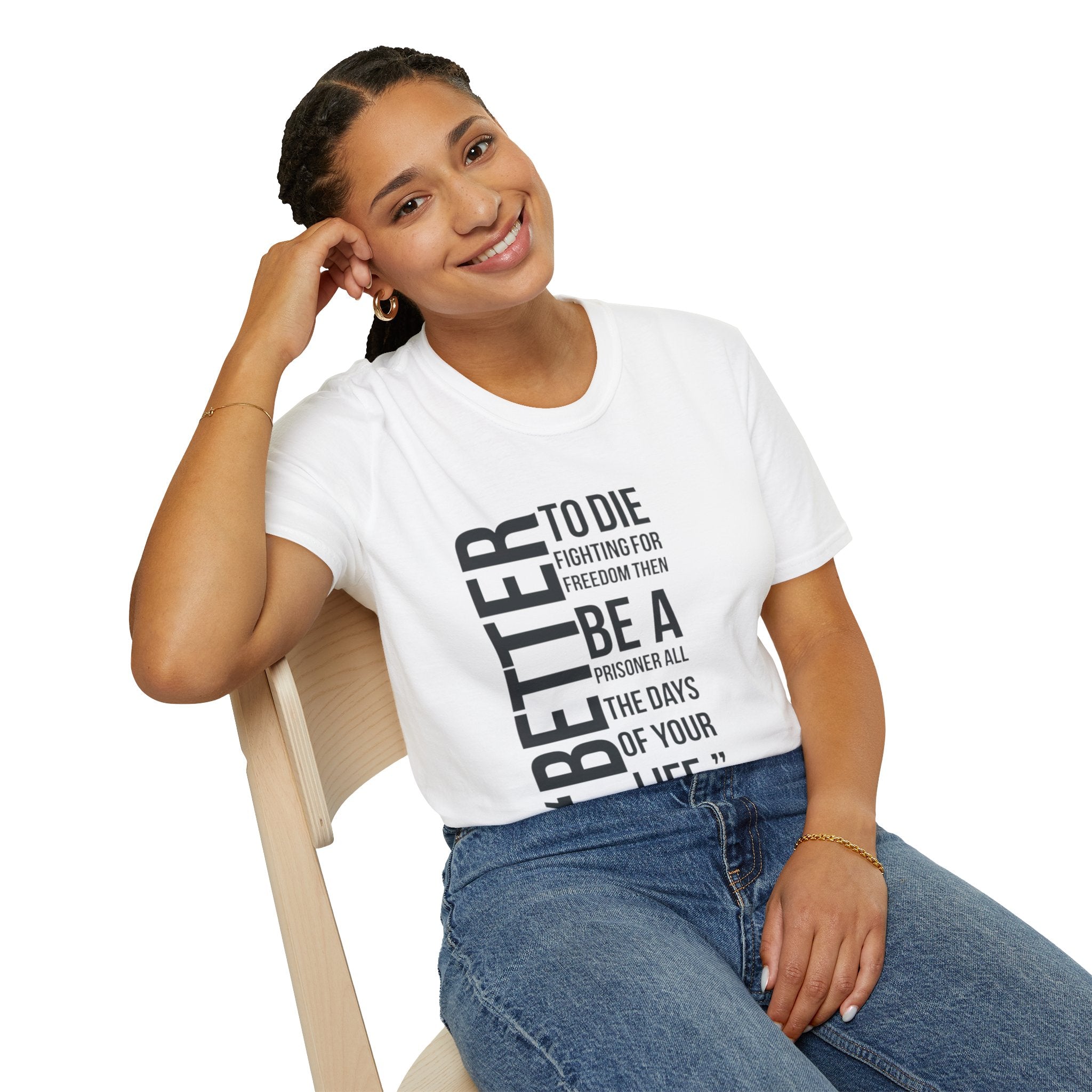 Empowering Quote T-Shirt, Inspirational Tee, Unisex Graphic Shirt, Freedom Statement Apparel, Motivational Gift, Casual Wear